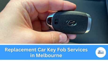 Mobile car locksmith near me replacing a lost car key on-site